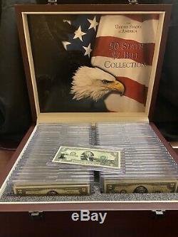 The United States of America 50 STATE TWO DOLLAR BILL COLLECTION BOXED SET