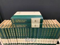 The World Book Encyclopedia 22 Volume Set 1991 plus Dictionary in two vols mn767