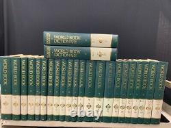 The World Book Encyclopedia 22 Volume Set 1991 plus Dictionary in two vols mn767