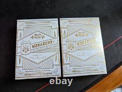 Theory 11 White Monarchs Gold V1 & V2 Two Deck Set USPCC Sealed Rare