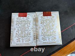 Theory 11 White Monarchs Gold V1 & V2 Two Deck Set USPCC Sealed Rare