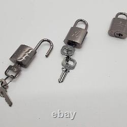 Three (3) LV locks and (2) Two keys sets Palladium/silver