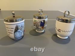 Three Egg Coddlers Two COALPORT Paddington and One WEDGWOOD Peter Rabbit