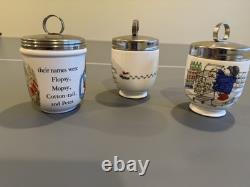 Three Egg Coddlers Two COALPORT Paddington and One WEDGWOOD Peter Rabbit