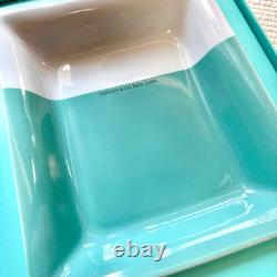 Tiffany & Co. Vide Poche Color Block Tray 13496 20cm Rectangle Plate withBox New