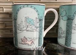 Tiffany & Co Yorkie Illustrated NY Mugs Set Of 2