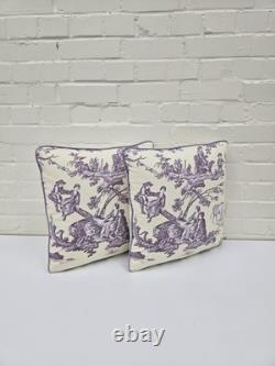 Toile Proposals Fabric Collection -s Set Of Two Cushion Covers