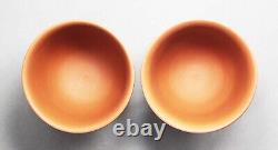 Tokoname Shudei Two Teacups set by Gisui, #gisui 166 D71H62mm, 130ml