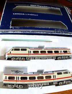 Tomix 92024 N gauge Meitetsu 8800 electric two-car set in red and cream