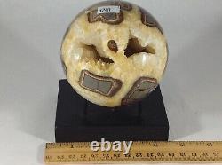 Top Quality Set Of Two Hollow Septarian Nodule Sphere from Utah