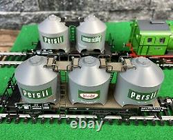 Trix HO/H0 21217 Henkel Train Set Steam Locomotive Plus Two Tank Wagons