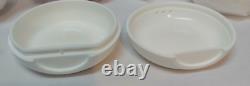 Tupperware S&P Round salt pepper Shakers Set of Two Mint Green & White New