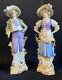Two(2) Carl Schneider Bisque Figurine Set Made In Germany11.5 Tall L@@k