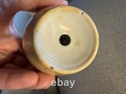 Two Antique Porcelain Painted Arts & crafts Castors Shakers Floral Decoration