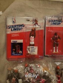 Two Complete Michael Jordan Starting Lineup Collection sets +Extras SLU BULLS
