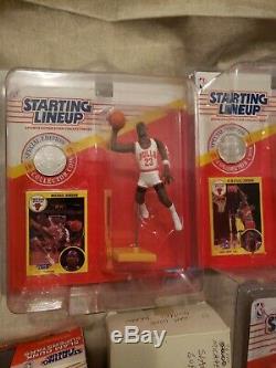 Two Complete Michael Jordan Starting Lineup Collection sets +Extras SLU BULLS