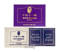 Two Dogs Pill Box 925 Hallmarked Sterling Silver Set With Hand Painted Enamel