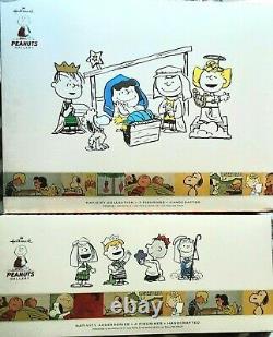 Two Hallmark Gallery Peanuts Gang NATIVITY Sets / Accessories 2012 New in Boxes