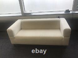 Two Ikea Sofa Klippan, Two Sets of Washable Covers (Grey/White), Collection Only