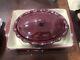 Two Piece Home Interior Burgundy Cook Ware Set Casserole Dish, Small Bowl/lid