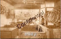 Two Real Photo Postcards Motorcycle Bike Shop Interior Minneapolis MN RPPC N335