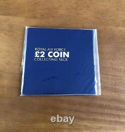 Two Sets Of 2018 Royal Air Force Raf Uncirculated £2 Collection Coin Sets