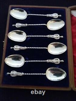 Two Sets Of Solid Silver 1899 Boar War Fund Raising Spoons