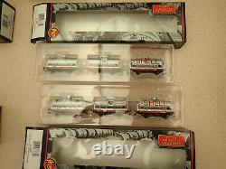 Two Sets of Bachmann 37-665 OO Gauge of 3 14T Tank Wagons BP Silver Unused