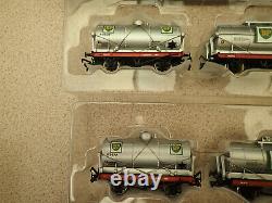 Two Sets of Bachmann 37-665 OO Gauge of 3 14T Tank Wagons BP Silver Unused