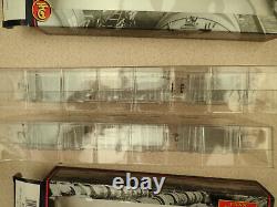 Two Sets of Bachmann 37-665 OO Gauge of 3 14T Tank Wagons BP Silver Unused