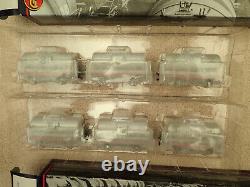 Two Sets of Bachmann 37-665 OO Gauge of 3 14T Tank Wagons BP Silver Unused