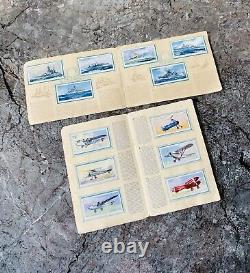 Two Sets of John Player Cigarette Card Books Modern Naval Craft/Civil Aeroplanes