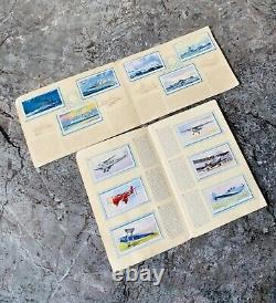 Two Sets of John Player Cigarette Card Books Modern Naval Craft/Civil Aeroplanes