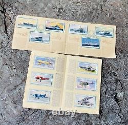 Two Sets of John Player Cigarette Card Books Modern Naval Craft/Civil Aeroplanes