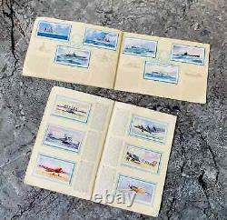 Two Sets of John Player Cigarette Card Books Modern Naval Craft/Civil Aeroplanes