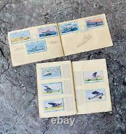 Two Sets of John Player Cigarette Card Books Modern Naval Craft/Civil Aeroplanes