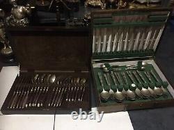 Two Sets of Vintage Cutlery 64 Pieces