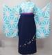 Two Shaku Sleeve Kimono Hakama Set Short Length Polka Dot New