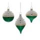 Two-tone Tiered Glass Ornament (set Of 12)