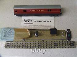 Two Vintage Boxed HORNBY DUBLO TPO Travelling Post Office Mail Van Sets 3-Rail