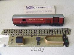 Two Vintage Boxed HORNBY DUBLO TPO Travelling Post Office Mail Van Sets 3-Rail