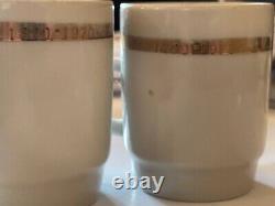 Two cups set Lenin is always alive propaganda agitation made of porcelain