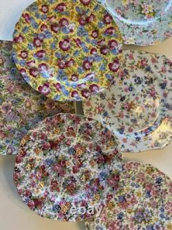 Two's Company CHINTZ Plates Collection Wall Or Serve Set Of 6
