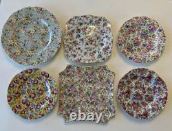 Two's Company CHINTZ Plates Collection Wall Or Serve Set Of 6