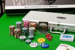 Ultimate Texas Hold'em Poker Set 500 Chips, Dealer Buttons & Aluminium Gift Box