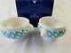 Villeroy & Boch Lina Alpine Blue Two Lion Bowls Set Boxed Rare Collection