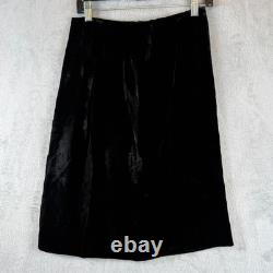 VINTAGE 1950s Gale & Gale Modern Jr Black Velvet Top Skirt Set XS Cocktail USA