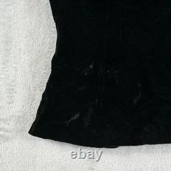 VINTAGE 1950s Gale & Gale Modern Jr Black Velvet Top Skirt Set XS Cocktail USA