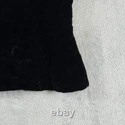 VINTAGE 1950s Gale & Gale Modern Jr Black Velvet Top Skirt Set XS Cocktail USA