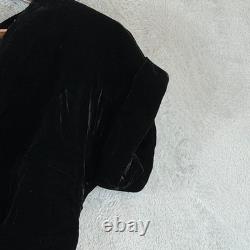 VINTAGE 1950s Gale & Gale Modern Jr Black Velvet Top Skirt Set XS Cocktail USA